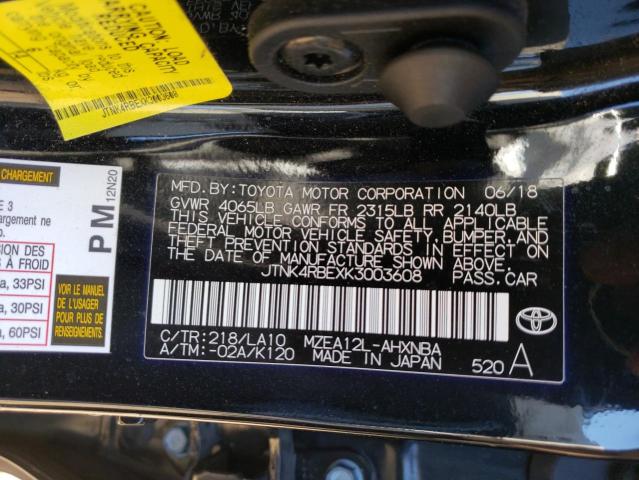 Photo 11 VIN: JTNK4RBEXK3003608 - TOYOTA COROLLA SE 