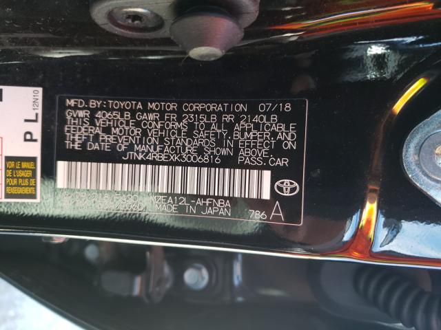 Photo 9 VIN: JTNK4RBEXK3006816 - TOYOTA COROLLA SE 