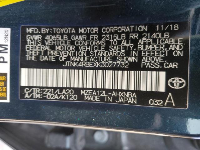 Photo 11 VIN: JTNK4RBEXK3027732 - TOYOTA COROLLA 