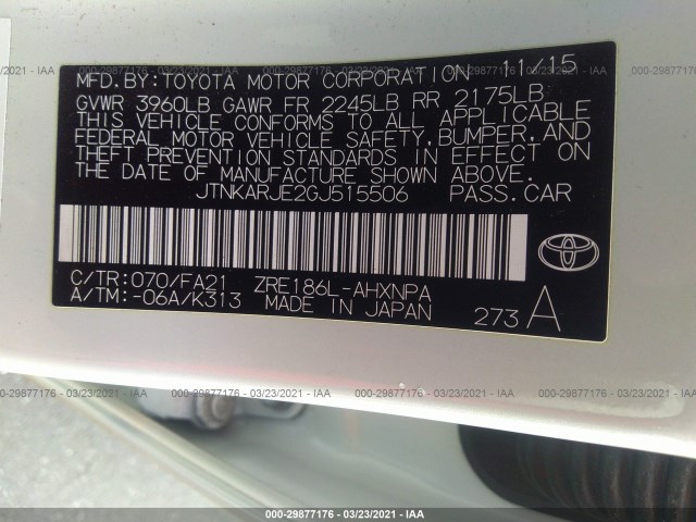 Photo 8 VIN: JTNKARJE2GJ515506 - SCION IM 