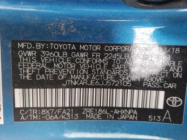 Photo 9 VIN: JTNKARJE6JJ572105 - TOYOTA COROLLA IM 