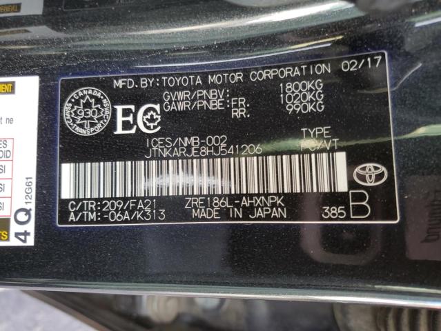 Photo 11 VIN: JTNKARJE8HJ541206 - TOYOTA COROLLA 