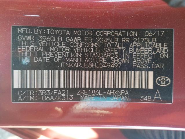 Photo 9 VIN: JTNKARJE8HJ549497 - TOYOTA COROLLA IM 