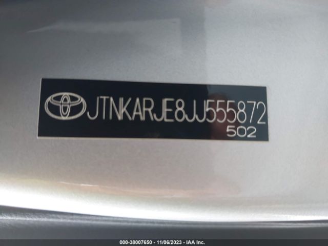 Photo 8 VIN: JTNKARJE8JJ555872 - TOYOTA COROLLA IM 