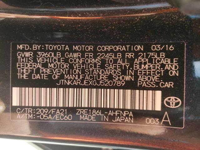 Photo 12 VIN: JTNKARJEXGJ520789 - TOYOTA SCION 