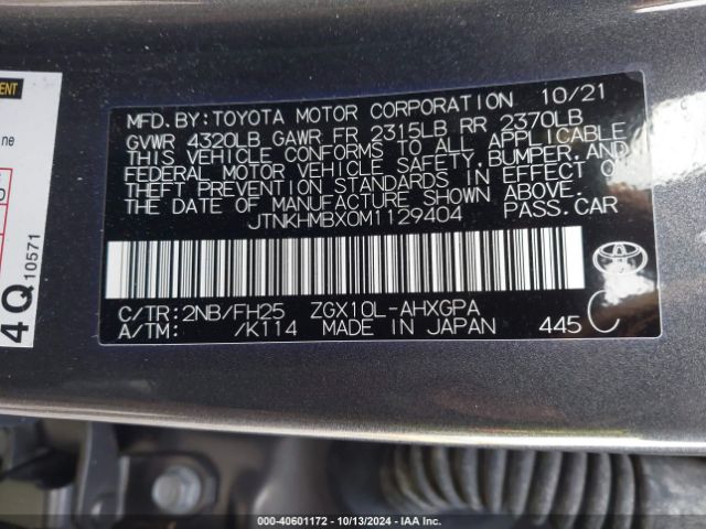 Photo 8 VIN: JTNKHMBX0M1129404 - TOYOTA C-HR 