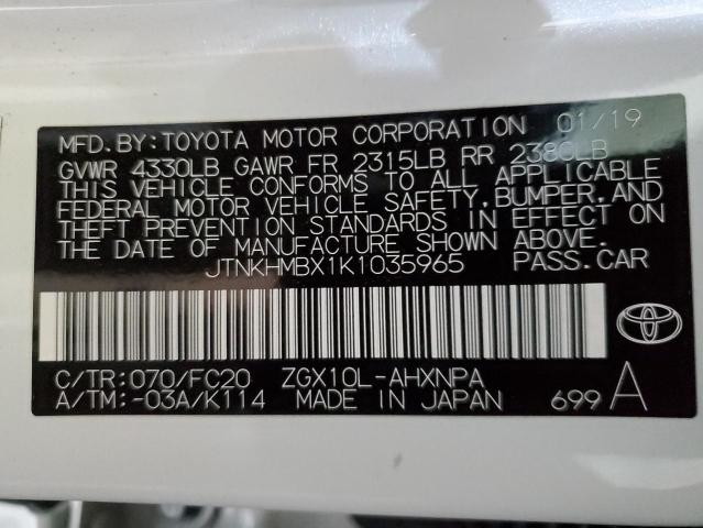 Photo 12 VIN: JTNKHMBX1K1035965 - TOYOTA C-HR XLE 