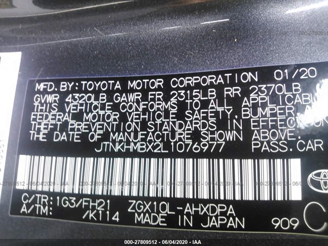 Photo 8 VIN: JTNKHMBX2L1076977 - TOYOTA C-HR 