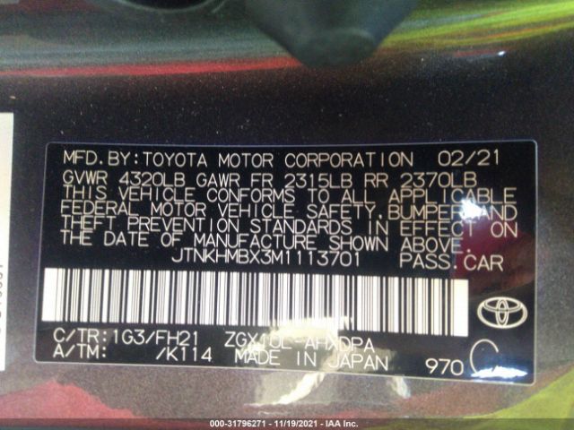 Photo 8 VIN: JTNKHMBX3M1113701 - TOYOTA C-HR 