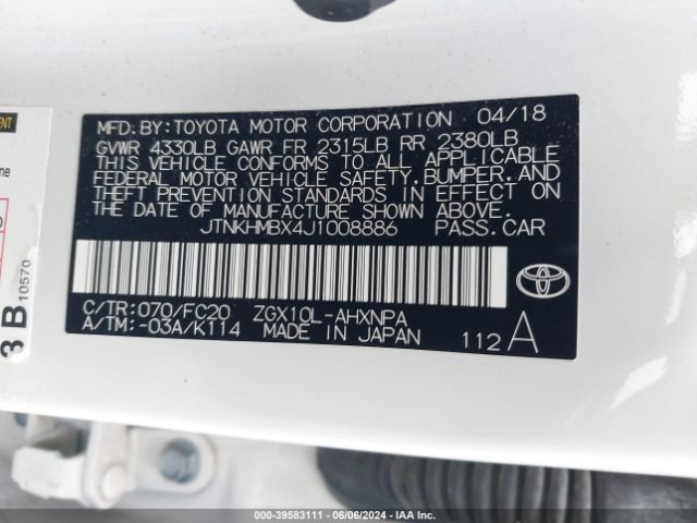 Photo 8 VIN: JTNKHMBX4J1008886 - TOYOTA C-HR 