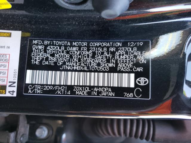 Photo 9 VIN: JTNKHMBX4L1070503 - TOYOTA C-HR XLE 