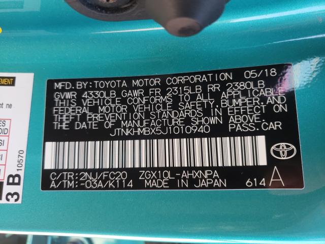 Photo 9 VIN: JTNKHMBX5J1010940 - TOYOTA C-HR XLE 