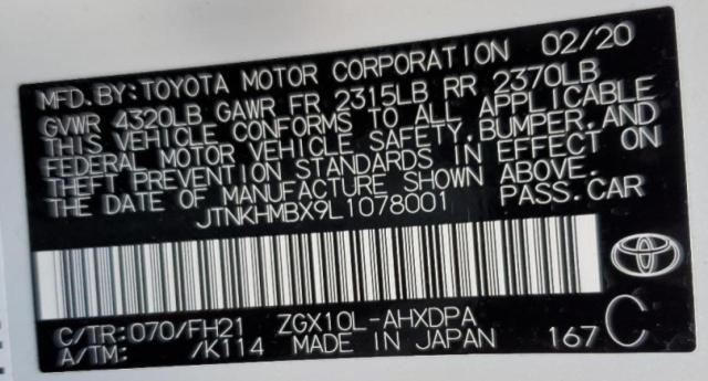 Photo 11 VIN: JTNKHMBX9L1078001 - TOYOTA C-HR XLE 