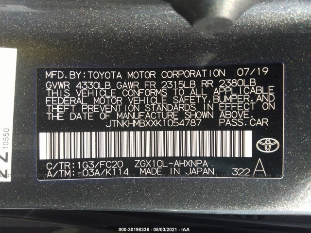 Photo 8 VIN: JTNKHMBXXK1054787 - TOYOTA C-HR 