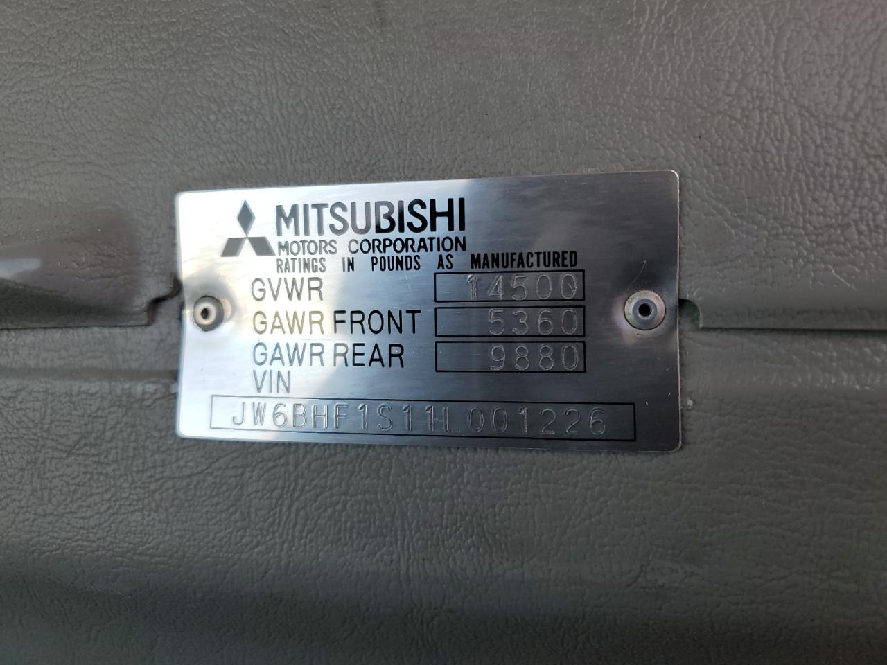 Photo 12 VIN: JW6BHF1S11L001226 - MITSUBISHI ALL 