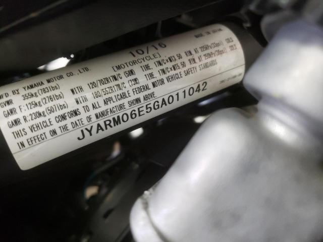 Photo 9 VIN: JYARM06E5GA011042 - YAMAHA FZ07 