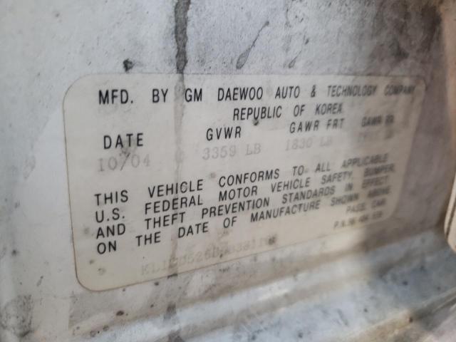 Photo 11 VIN: KL1TD52665B331166 - CHEVROLET AVEO BASE 