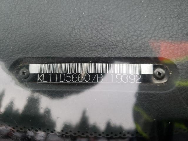 Photo 11 VIN: KL1TD56607B119392 - CHEVROLET AVEO 