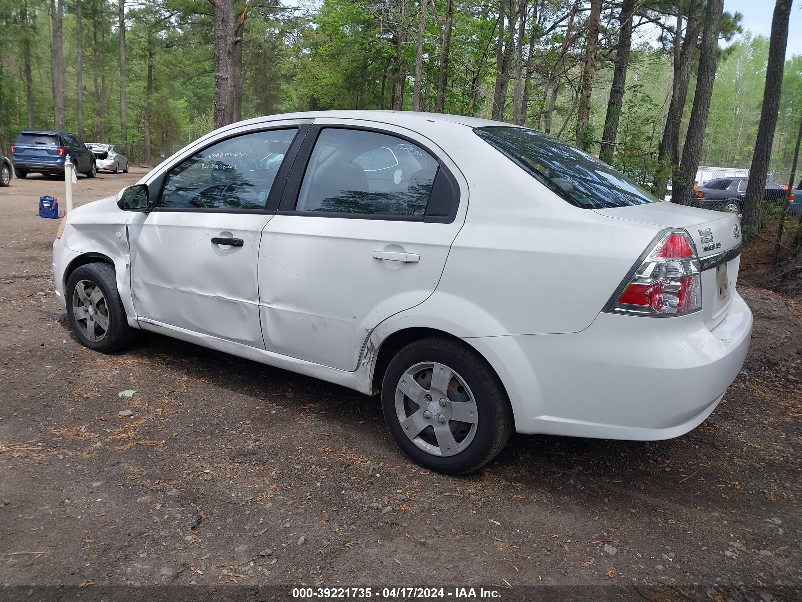 Photo 2 VIN: KL1TD56627B052441 - CHEVROLET AVEO 