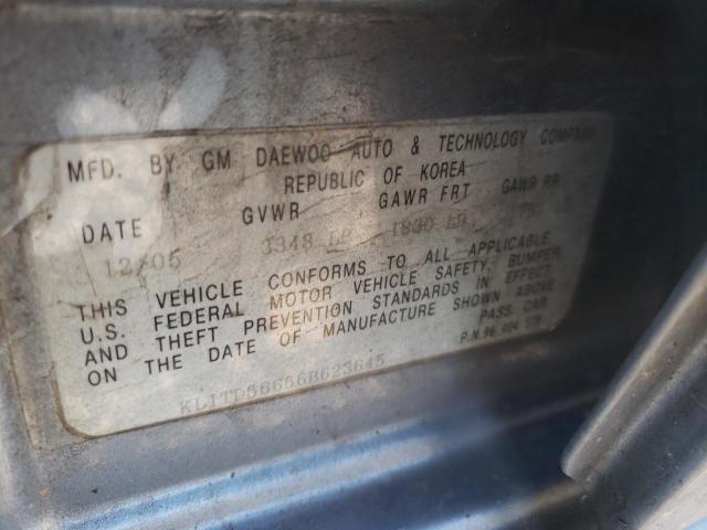 Photo 11 VIN: KL1TD56656B623645 - CHEVROLET AVEO BASE 