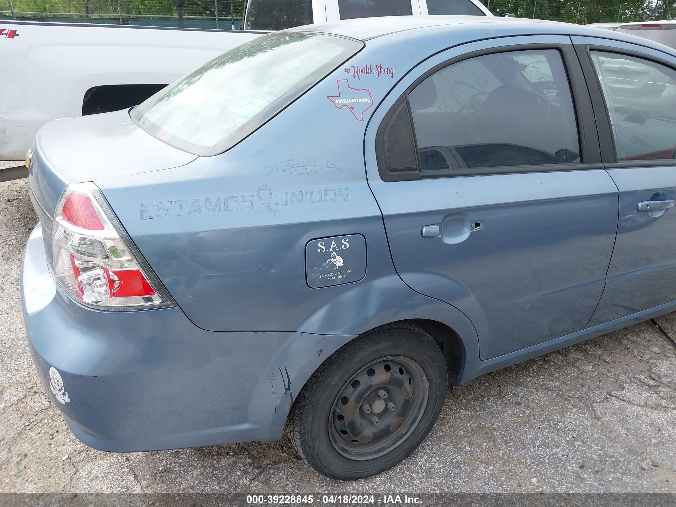 Photo 10 VIN: KL1TD56697B105569 - CHEVROLET AVEO 