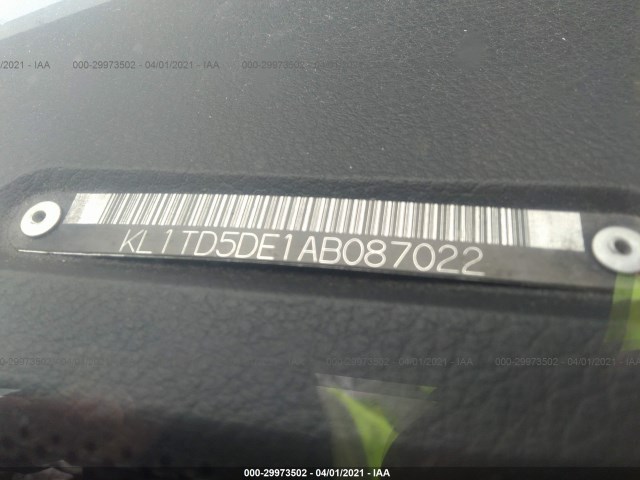 Photo 8 VIN: KL1TD5DE1AB087022 - CHEVROLET AVEO 