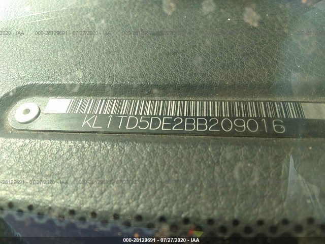 Photo 8 VIN: KL1TD5DE2BB209016 - CHEVROLET AVEO 