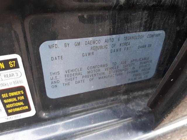 Photo 11 VIN: KL1TD62655B418952 - CHEVROLET AVEO BASE 