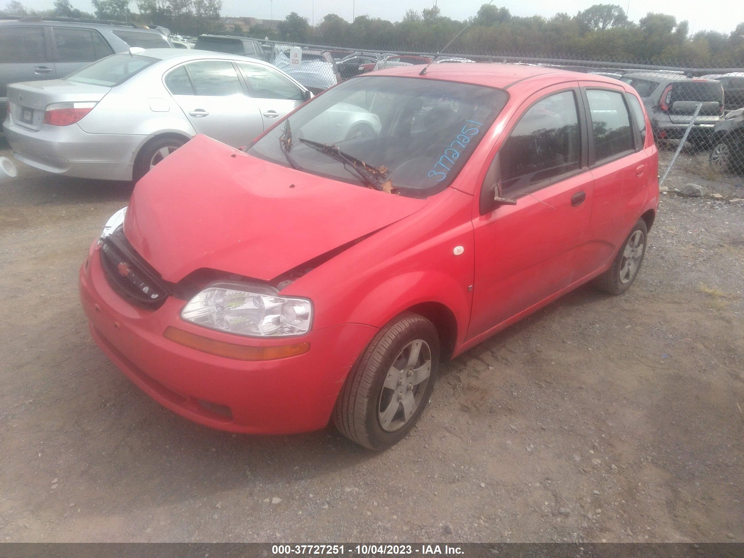 Photo 1 VIN: KL1TD66637B723122 - CHEVROLET AVEO 