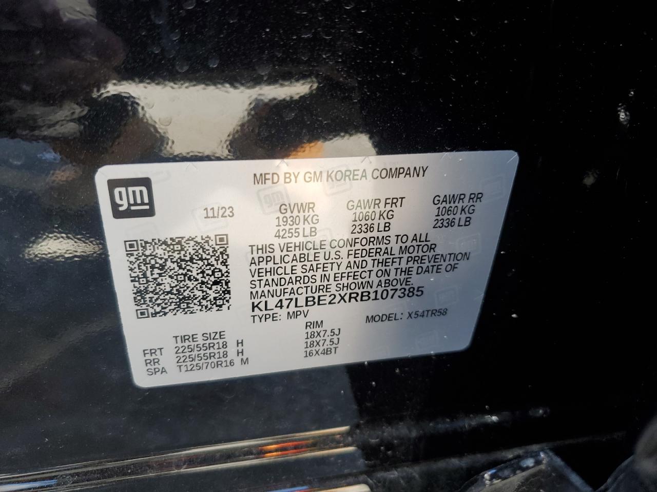 Photo 12 VIN: KL47LBE2XRB107385 - BUICK ENVISTA 