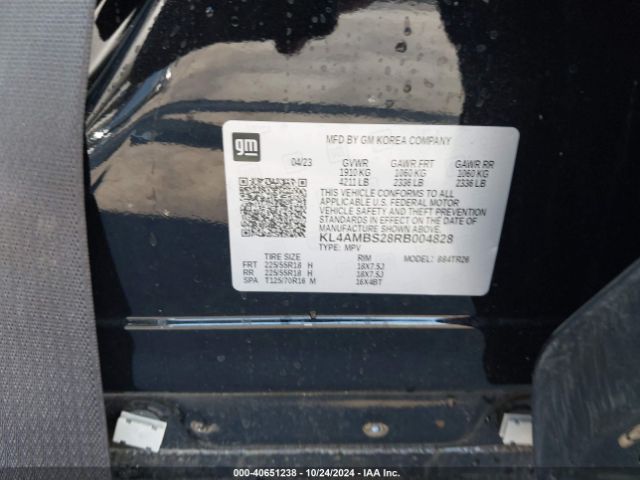 Photo 8 VIN: KL4AMBS28RB004828 - BUICK ENCORE GX 