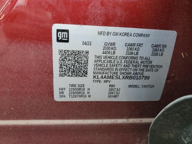 Photo 11 VIN: KL4AMESLXRB010799 - BUICK ENCORE GX 