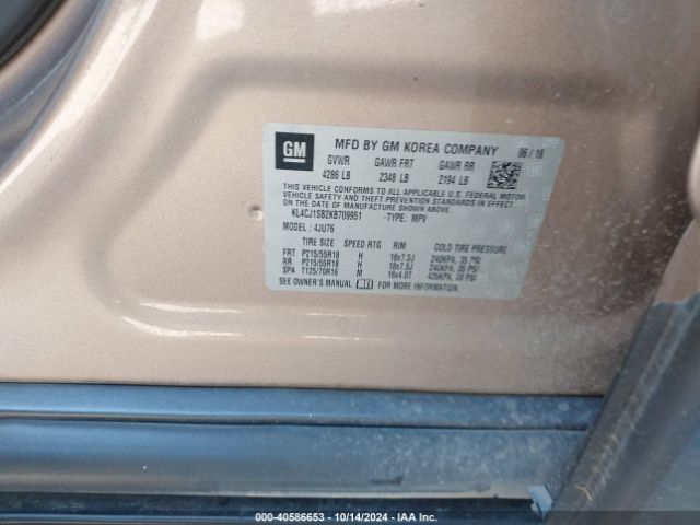 Photo 8 VIN: KL4CJ1SB2KB709951 - BUICK ENCORE 