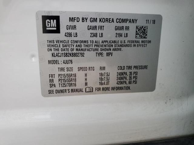 Photo 12 VIN: KL4CJ1SB2KB802792 - BUICK ENCORE SPO 