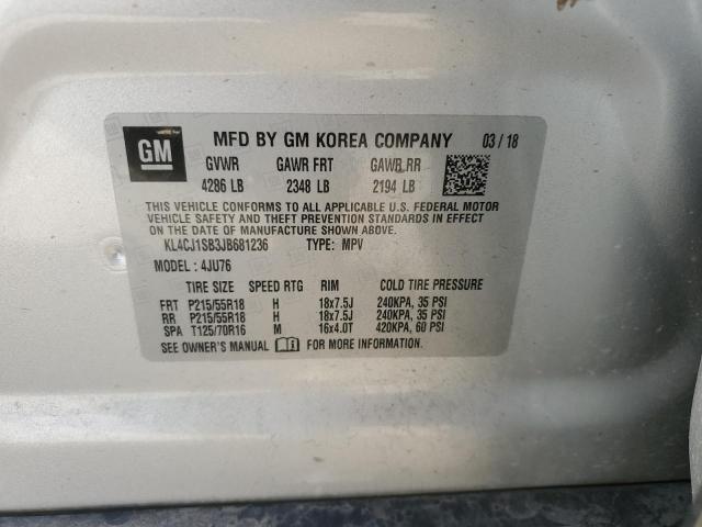 Photo 11 VIN: KL4CJ1SB3JB681236 - BUICK ENCORE 