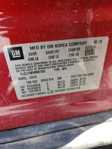 Photo 12 VIN: KL4CJ1SB4HB001502 - BUICK ENCORE SPO 