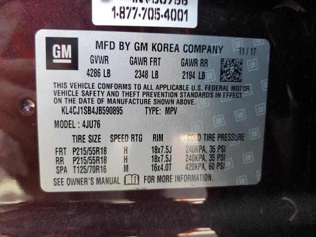 Photo 11 VIN: KL4CJ1SB4JB590895 - BUICK ENCORE 