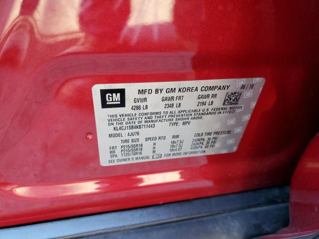 Photo 9 VIN: KL4CJ1SB4KB711443 - BUICK ENCORE SPO 