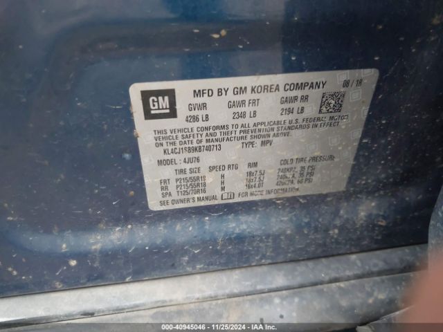 Photo 8 VIN: KL4CJ1SB9KB740713 - BUICK ENCORE 