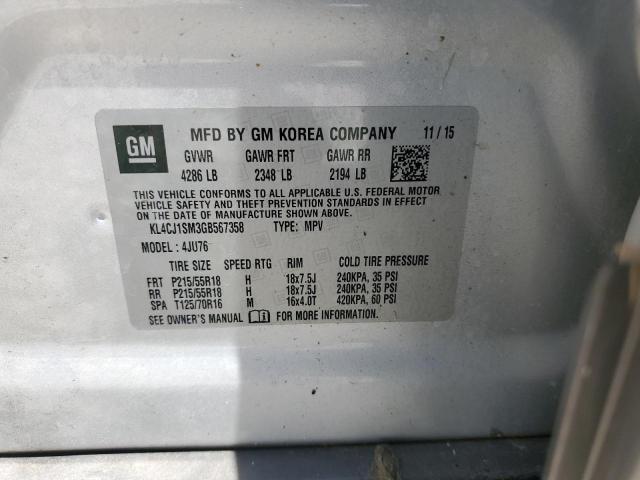 Photo 12 VIN: KL4CJ1SM3GB567358 - BUICK ENCORE 