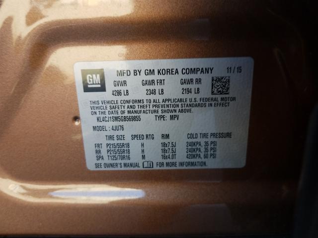 Photo 9 VIN: KL4CJ1SM5GB569855 - BUICK ENCORE SPO 