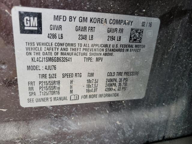 Photo 12 VIN: KL4CJ1SM6GB632641 - BUICK ENCORE SPO 