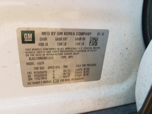 Photo 9 VIN: KL4CJ1SM6GB672833 - BUICK ENCORE SPO 