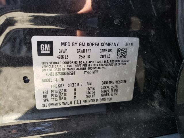 Photo 9 VIN: KL4CJ1SM8GB668590 - BUICK ENCORE SPO 