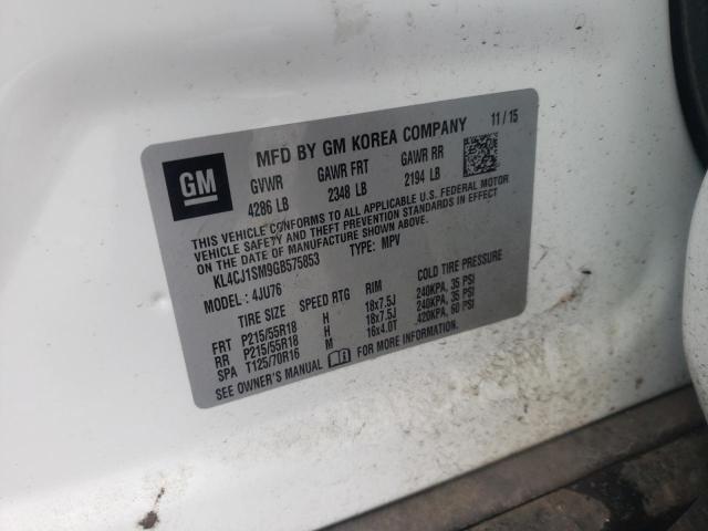 Photo 11 VIN: KL4CJ1SM9GB575853 - BUICK ENCORE SPO 