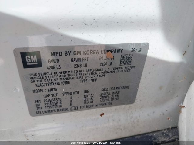 Photo 8 VIN: KL4CJ1SMXKB710556 - BUICK ENCORE 