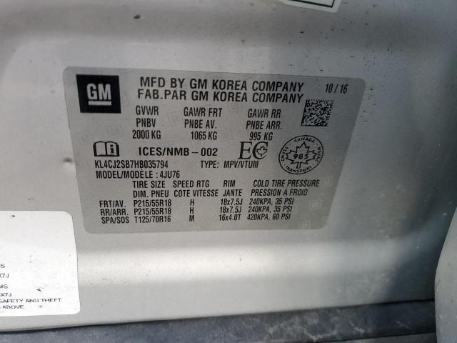 Photo 12 VIN: KL4CJ2SB7HB035794 - BUICK ENCORE SPO 