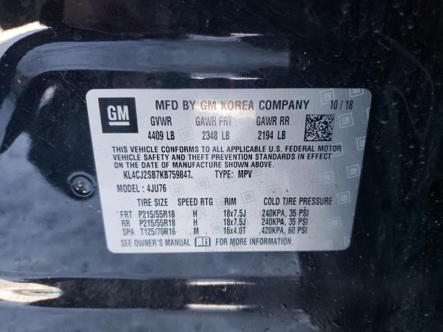 Photo 9 VIN: KL4CJ2SB7KB759847 - BUICK ENCORE SPO 