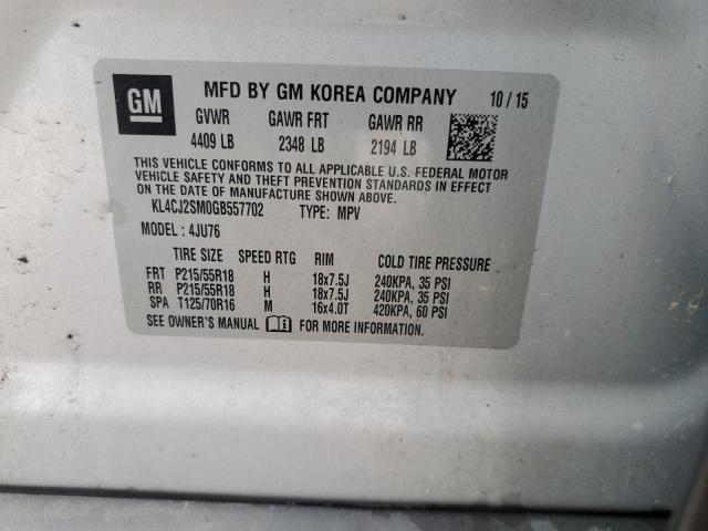 Photo 12 VIN: KL4CJ2SM0GB557702 - BUICK ENCORE 