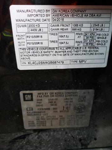 Photo 9 VIN: KL4CJ2SM4GB687479 - BUICK ENCORE SPO 